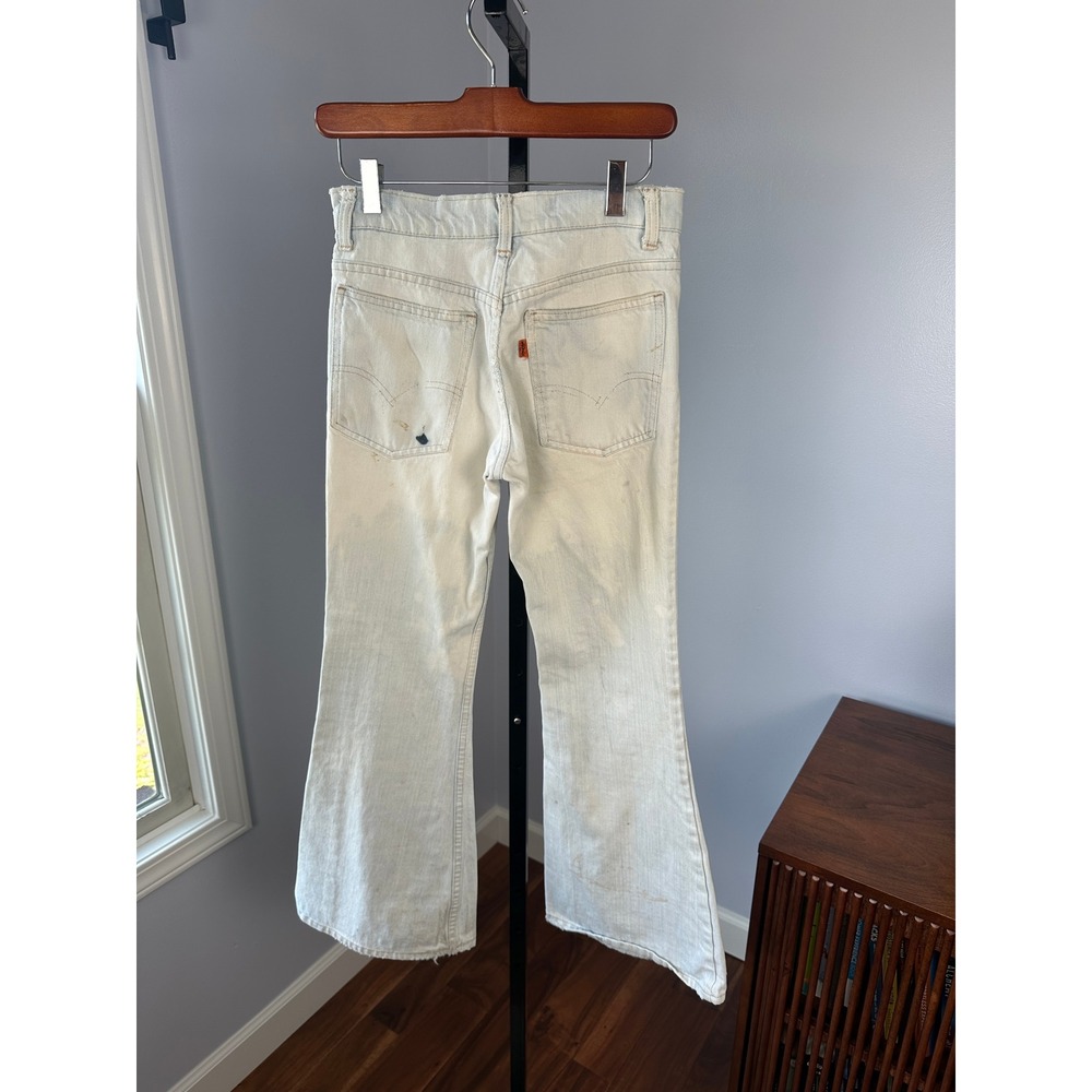 Levis 646 Mens Bell Bottoms Talon 42 Zipper Orange Tab Vintage Distress 29x29